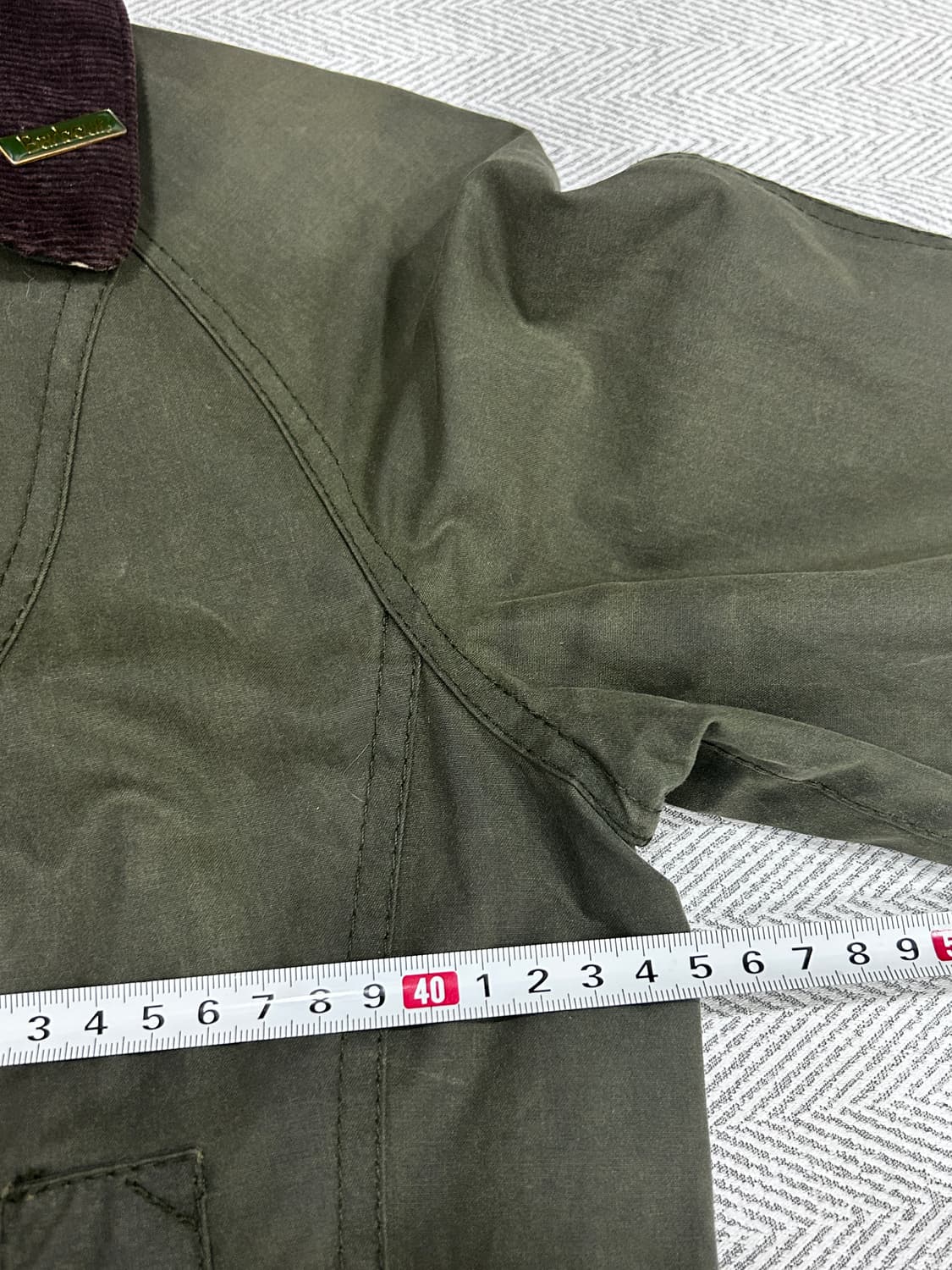 바버 왁스 자켓 다크 올리브 여성 55사이즈 상품이미지8