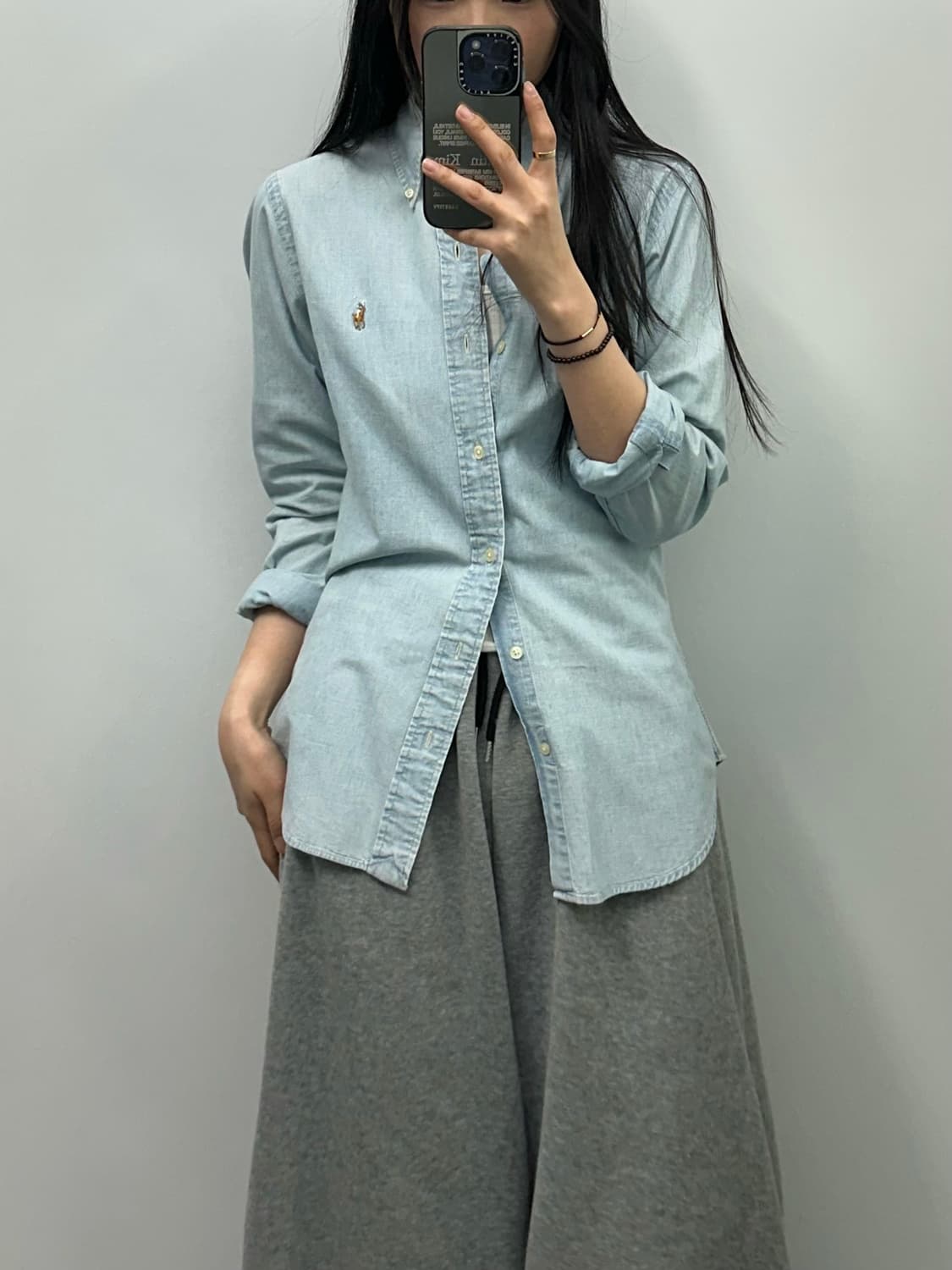 폴로 랄프로렌 신형 데님 샴브레이 셔츠 상품이미지1