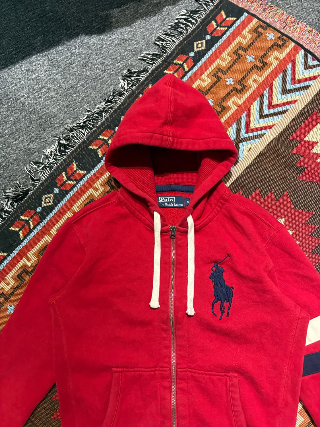 폴로 빅포니 사이드라인 빈티지 후드집압 상품이미지2