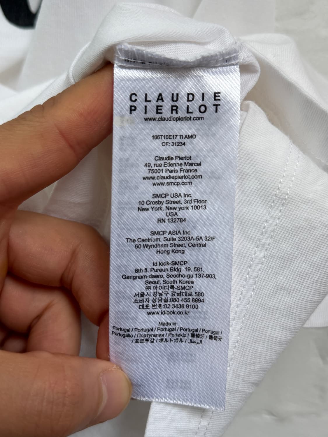 Claudie Pierlot 끌로디 피에로 레터링 반팔티 1 상품이미지4