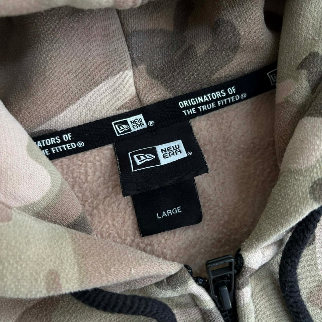 뉴에라 카모플라쥬 스웻 후드집업 희귀져지(L) 상품이미지4