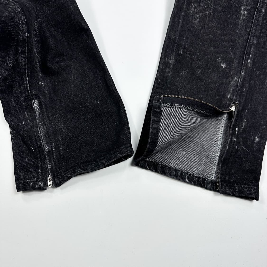 VTG 빈티지 흑청 워크 페인팅 데님 팬츠 (30인치) 상품이미지7