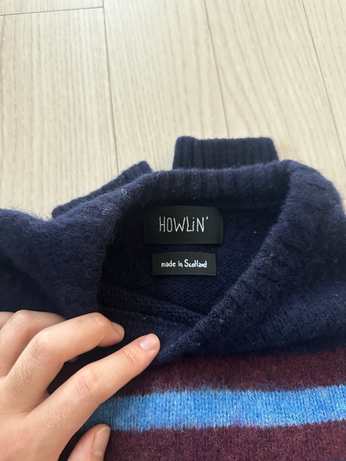 하울린 스트라이프 니트 상품이미지3