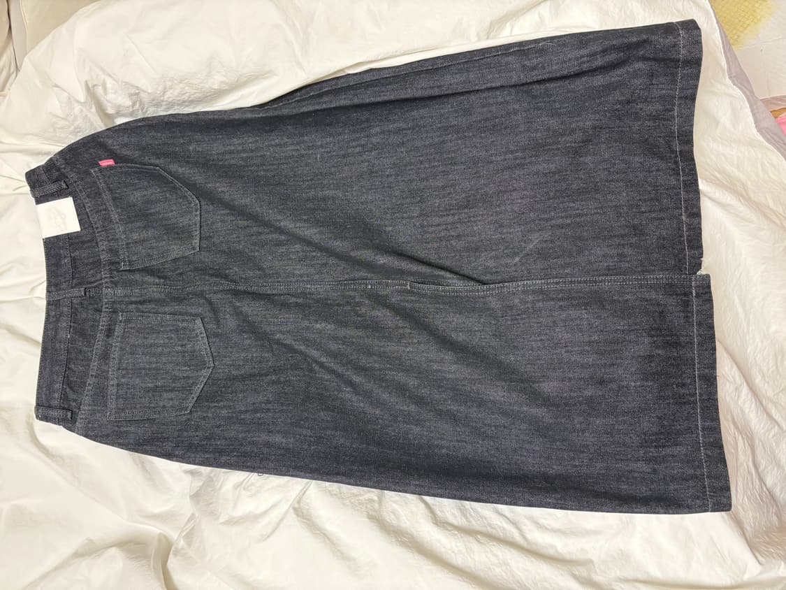 Ordinary Holiday 흑청 데님 롱스커트 상품이미지2