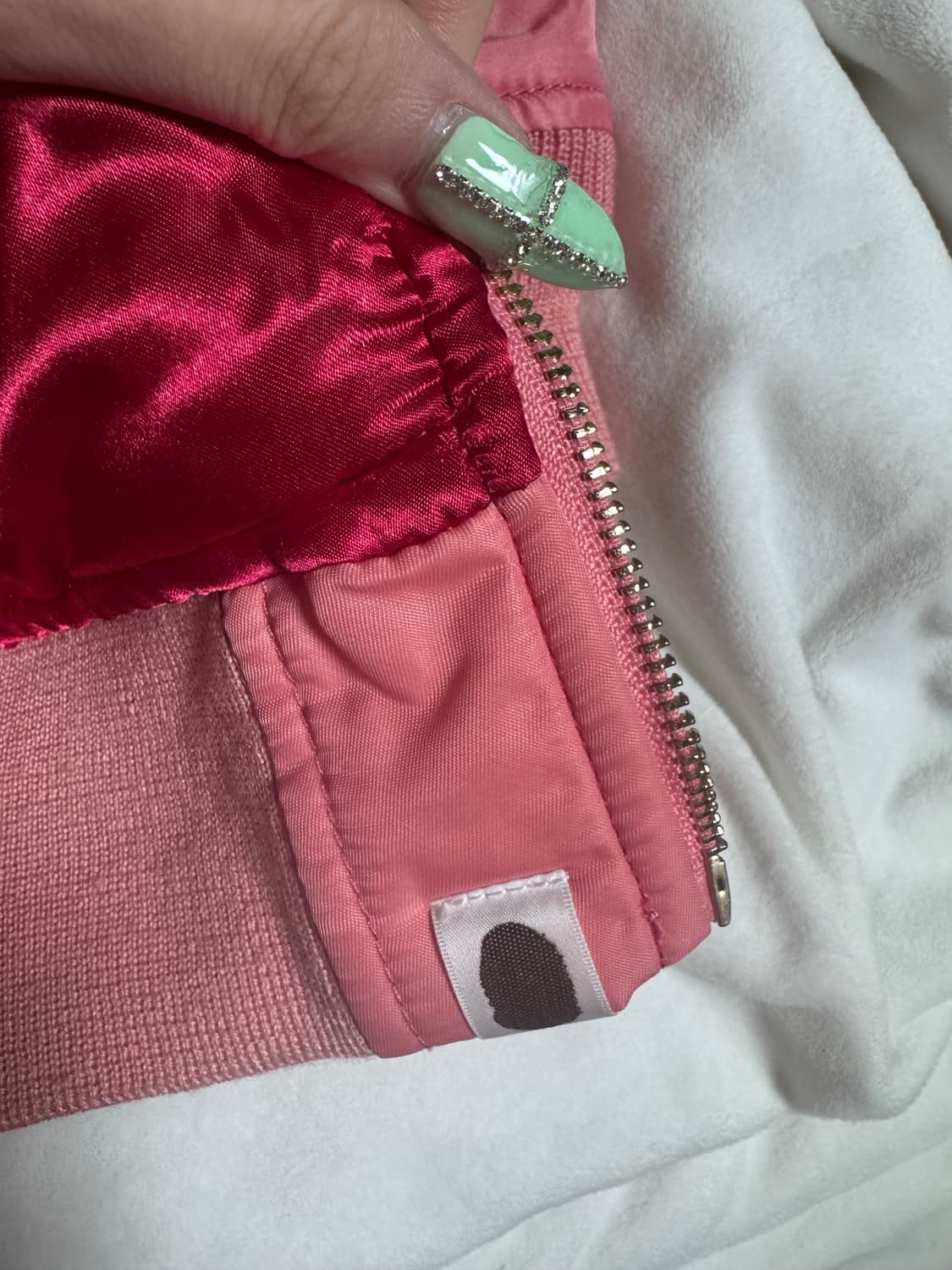 베이프 핑크 샤크 마원 점퍼 ma-1 상품이미지5