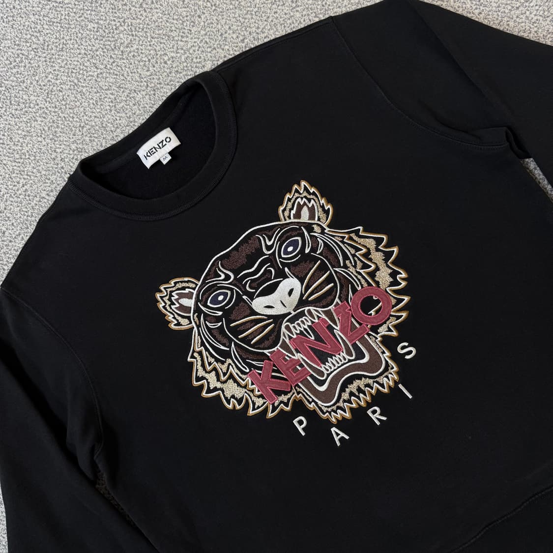 KENZO 겐조 블랙 타이거 자수 맨투맨 M 상품이미지2
