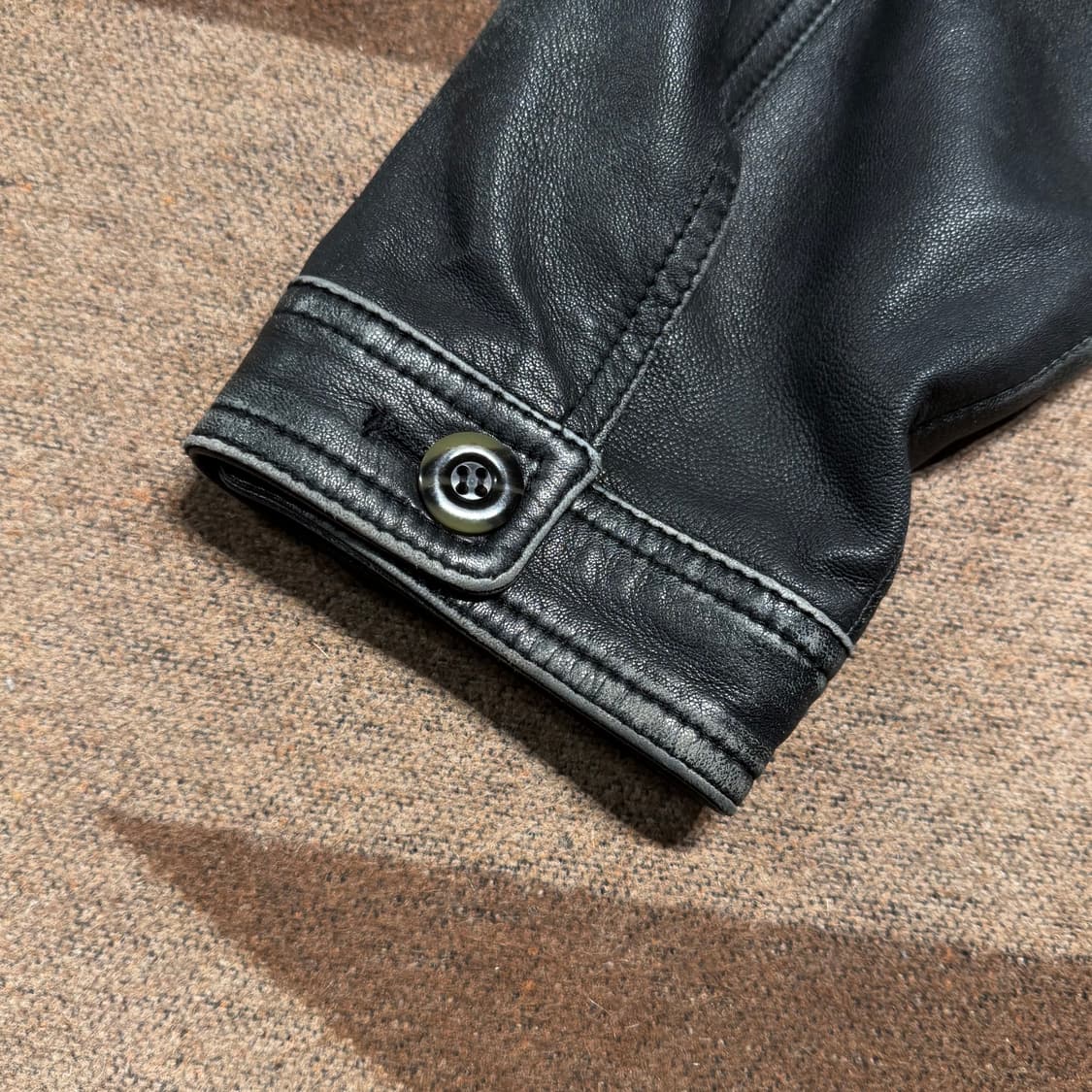 인터메조 램스킨 카 코트 M 100 양가죽 헌팅 자켓 상품이미지8