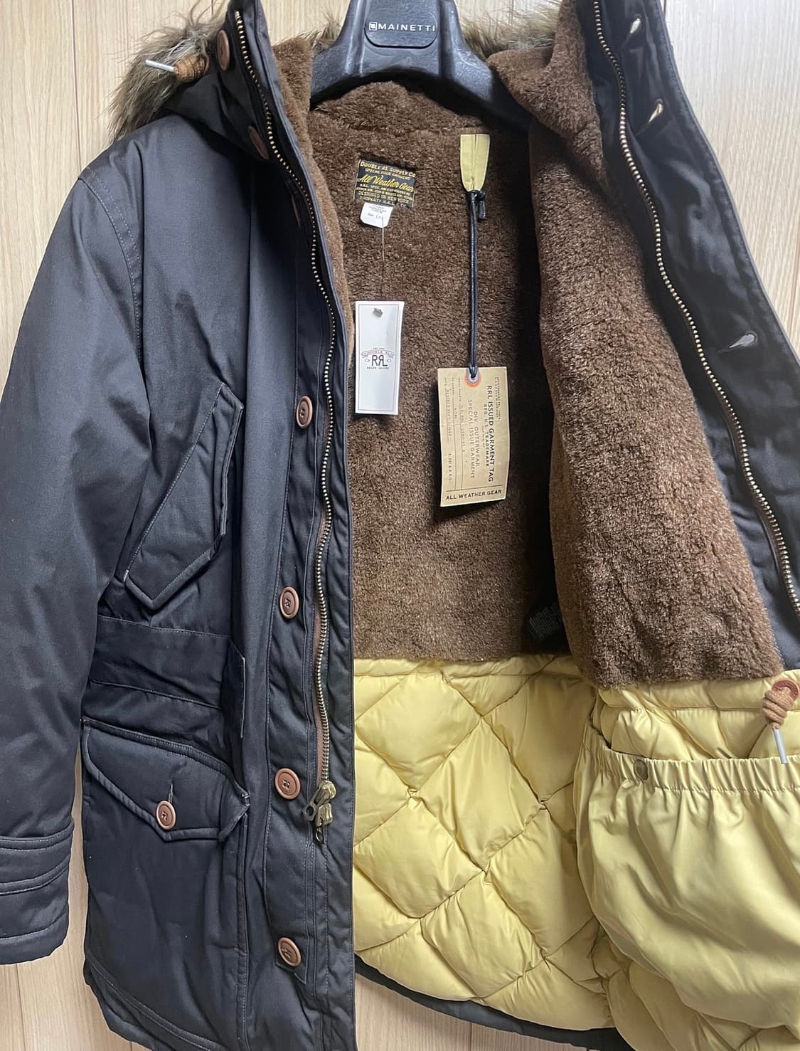 [새제품] 24FW RRL 더블알엘 포 퍼 트림 파카 S 상품이미지3