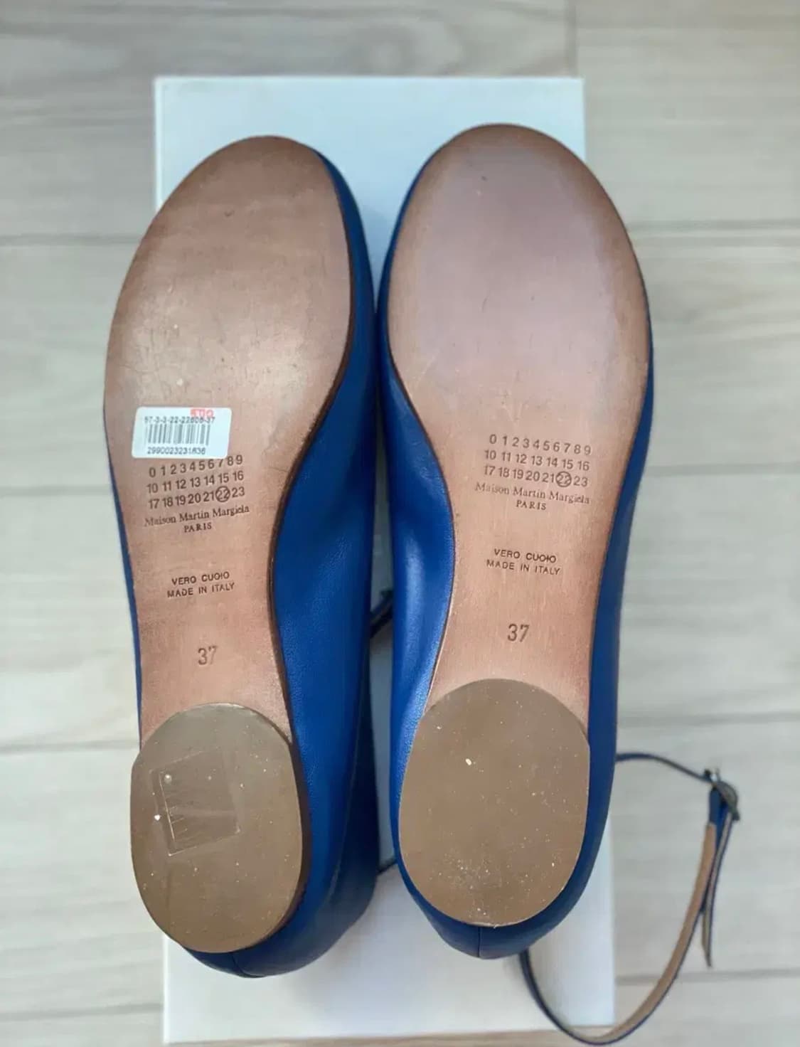 마르지엘라 블루 스트랩플랫슈즈 37 상품이미지5