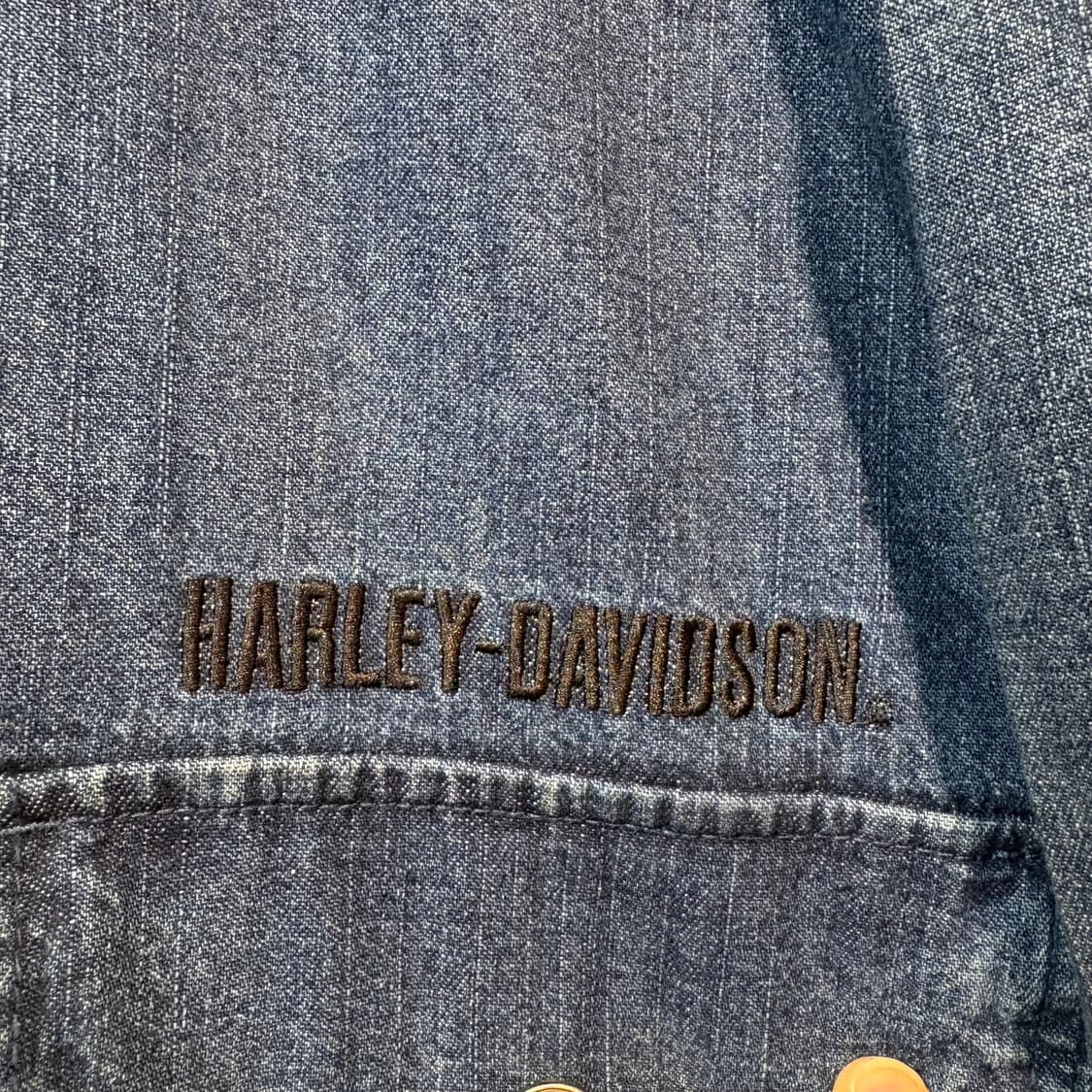 [XL] HARLEY DAVIDSON 할리데이비슨 데님 셔츠 자켓 상품이미지2