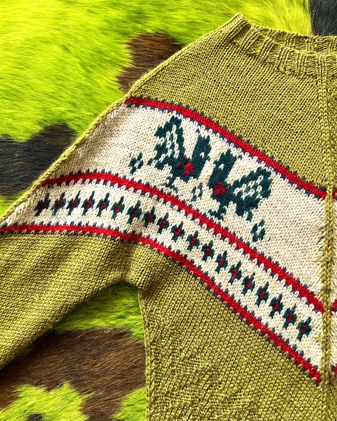JPN Vintage Handmade Cowichan Wool Knit 상품이미지5