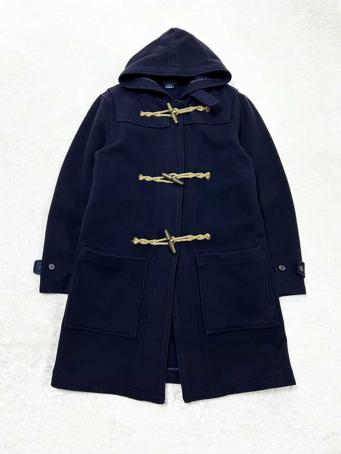 폴로 네이비 울 떡볶이 코트 상품이미지5