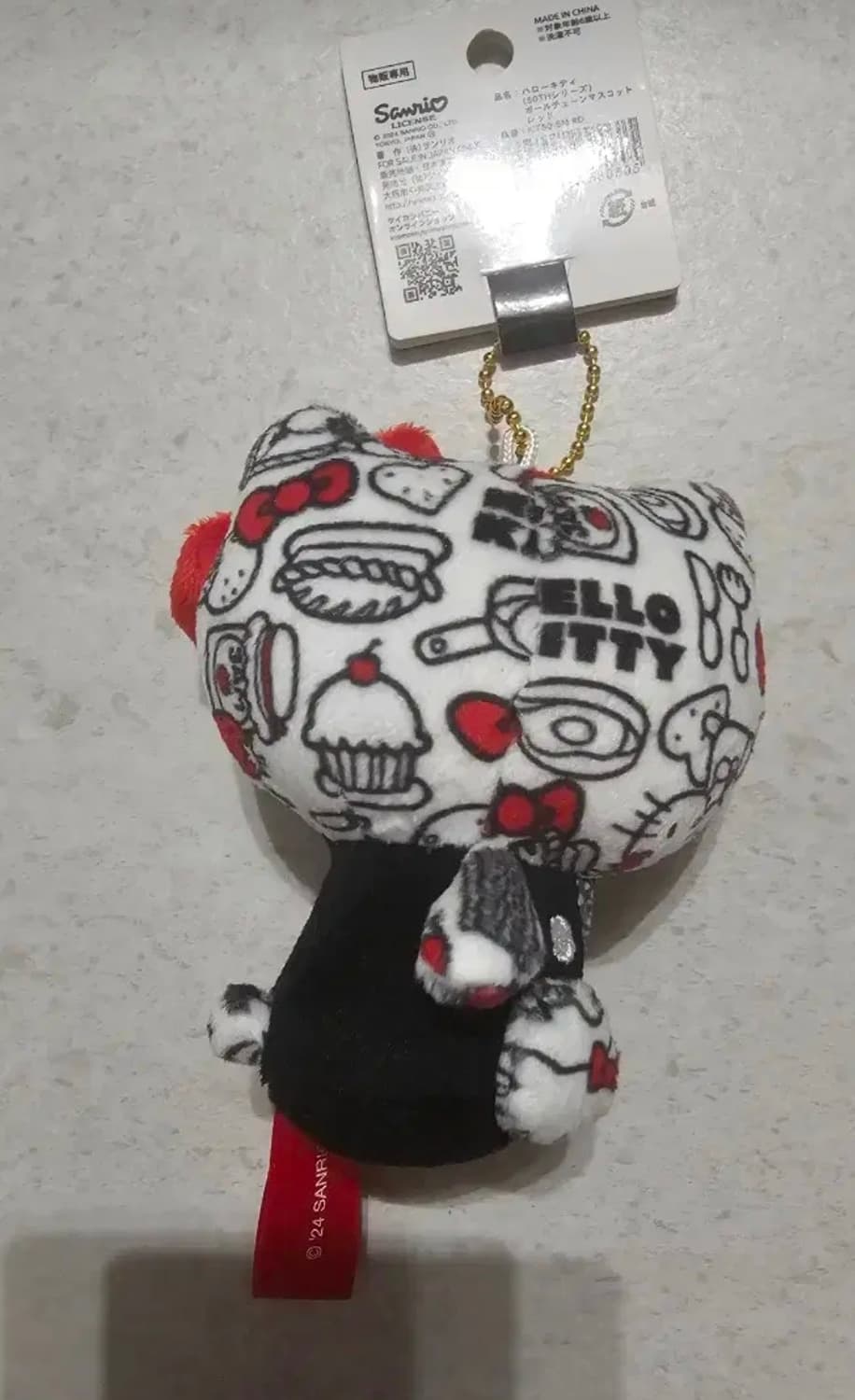 일본정품 헬로키티 50주년 마스코트 키링 상품이미지2