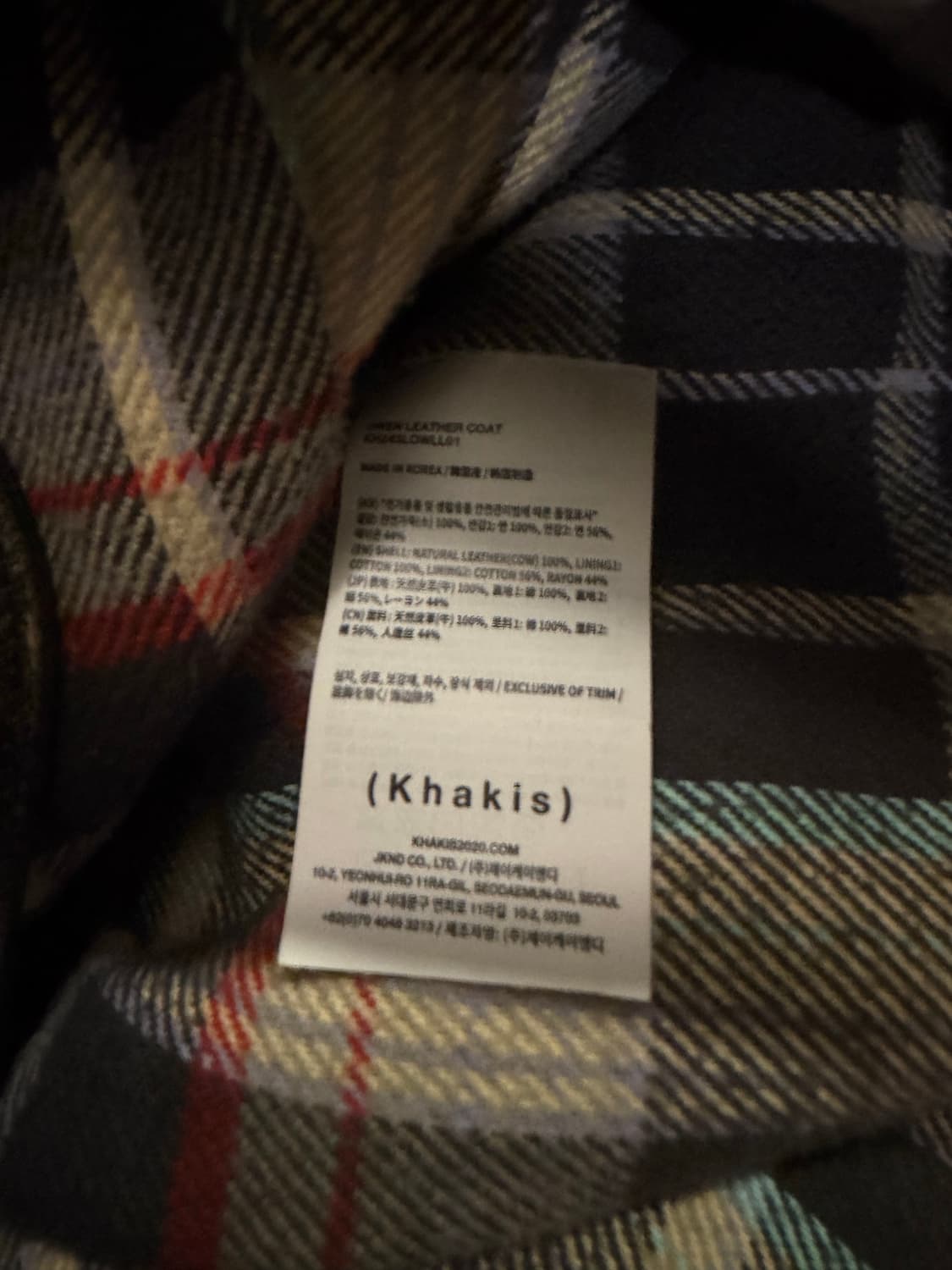 Khakis 카키스 오웬 레더 코트 블랙 L  상품이미지3