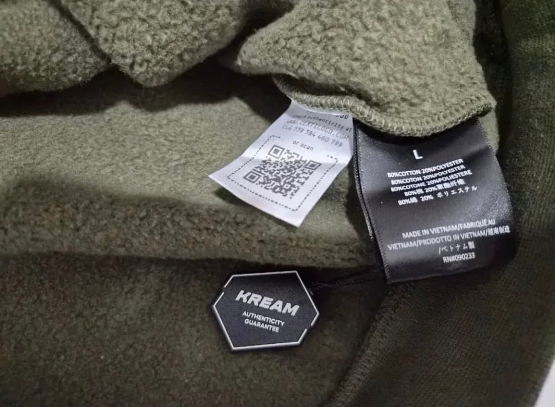 (새상품 L) 피어오브갓 에센셜 플리스 후드티 밀리터리 상품이미지8