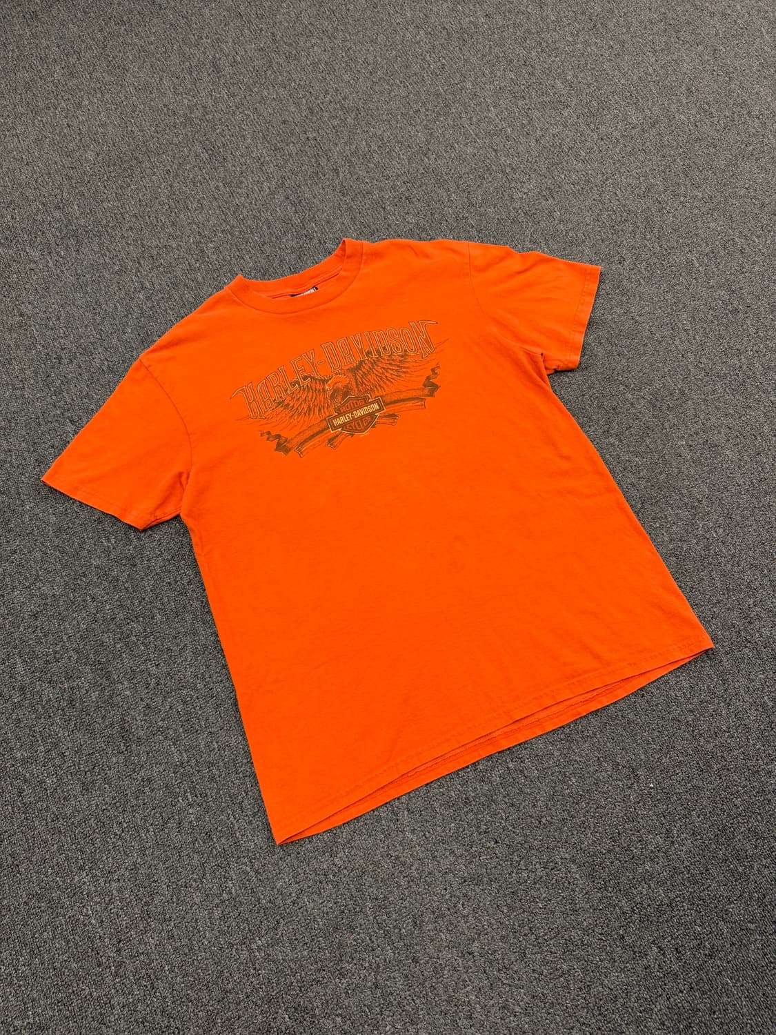 L) 할리데이비슨 빈티지 프린팅 반팔 티셔츠 상품이미지1