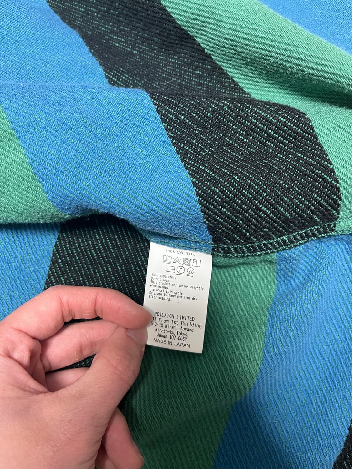 카브엠트 플란넬 체크 빅 셔츠 남방 M 상품이미지4