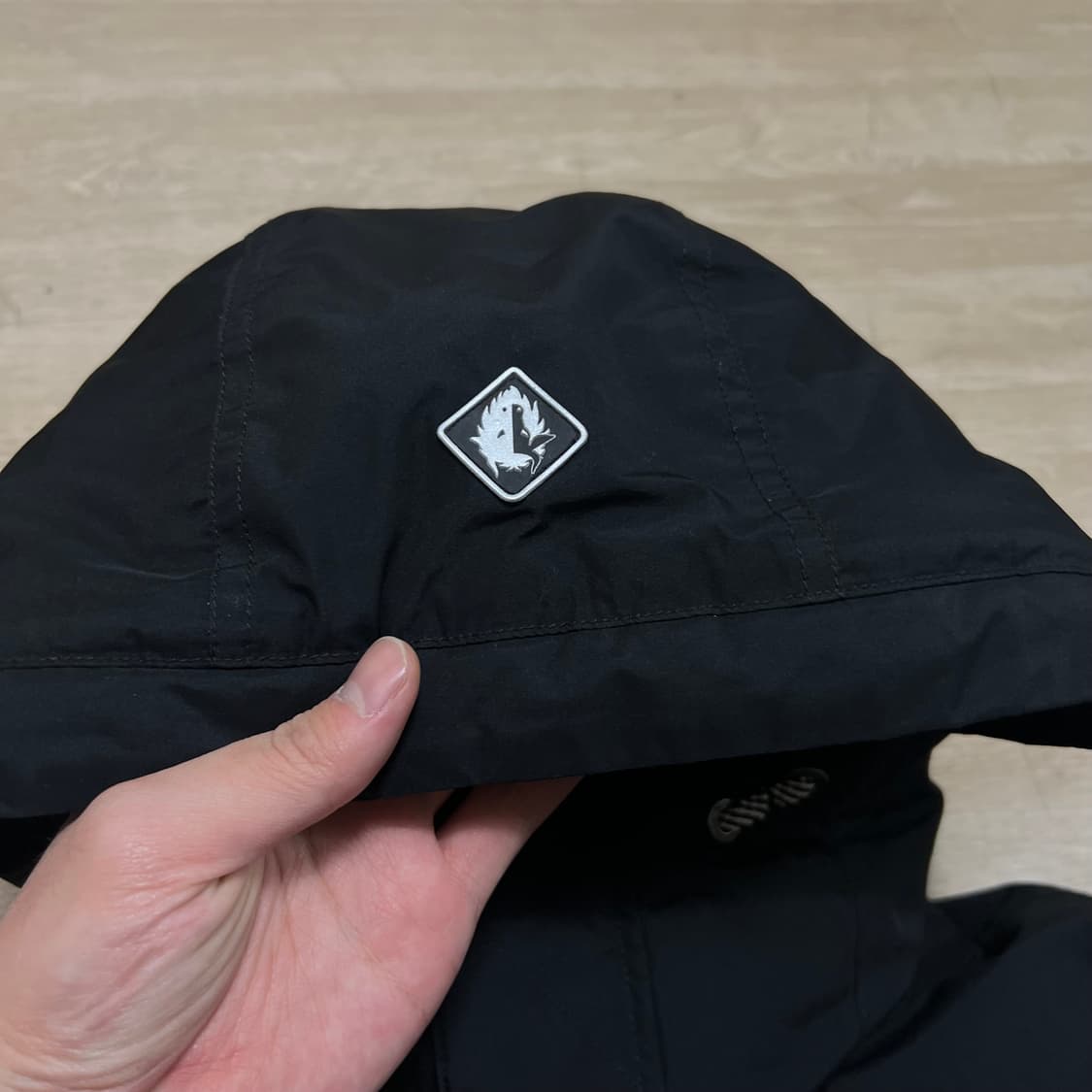 블랙야크 키즈 덕다운 와펜 후드 롱패딩 점퍼 [블랙] 165 상품이미지5