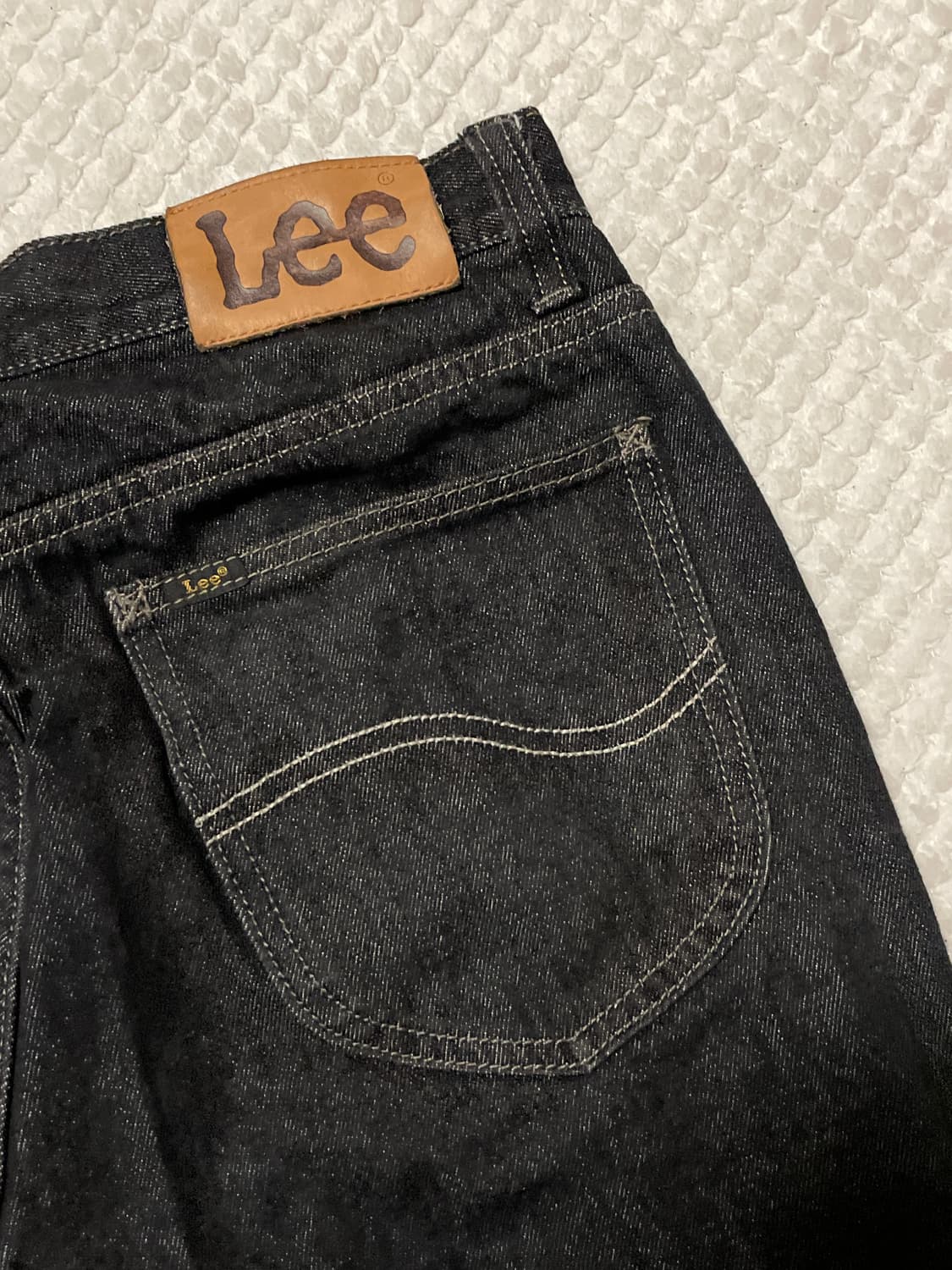 LEE 리 스트레이트 핏 흑청 데님 팬츠(클리닝O) 상품이미지8