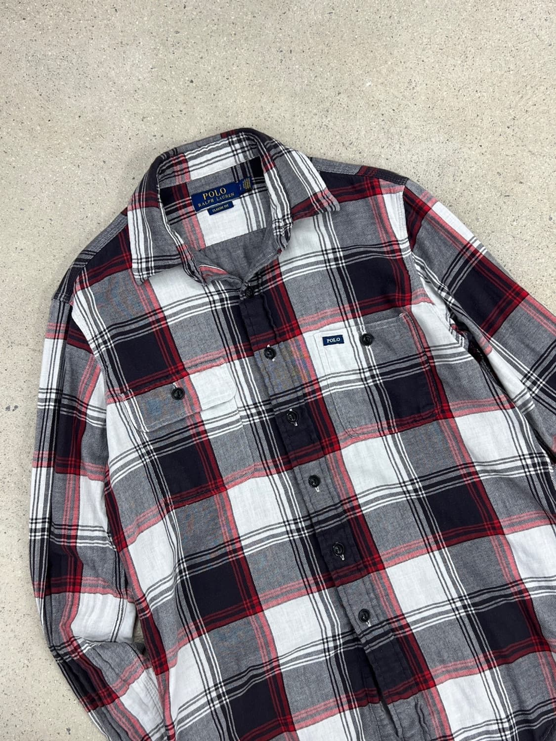 폴로 랄프로렌 빈티지 체크 투포켓 셔츠 상품이미지6