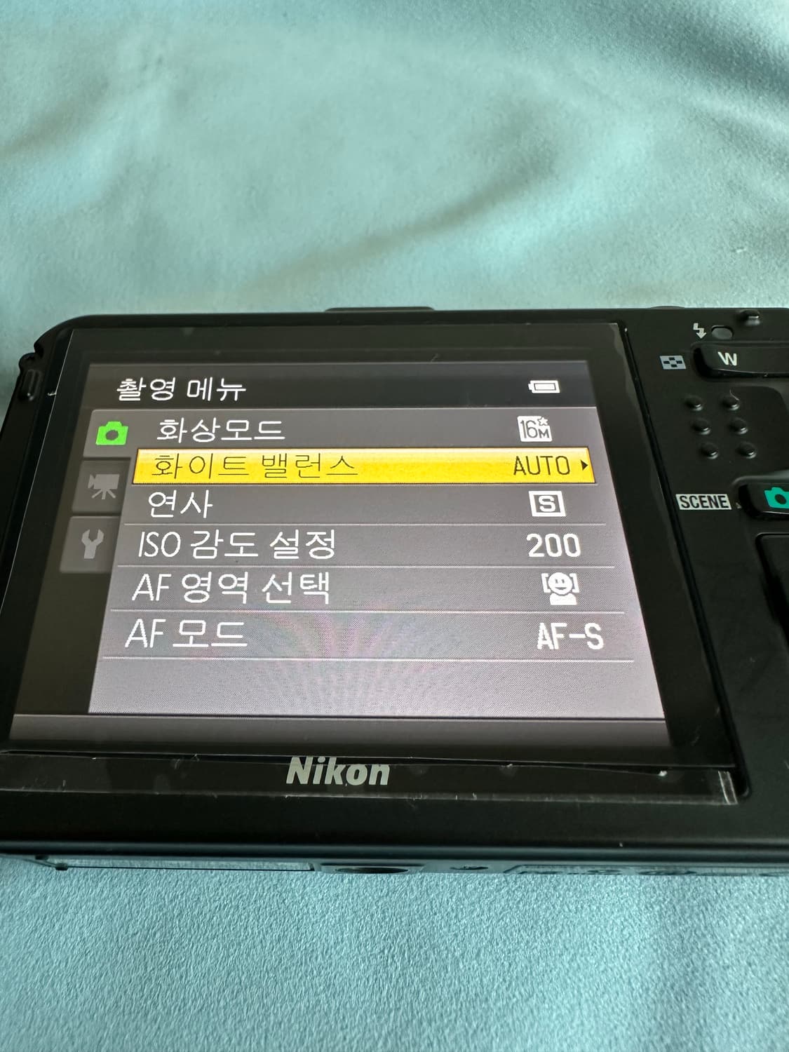 니콘 쿨픽스 aw100 블랙 민트급 카메라 판매합니다 상품이미지5
