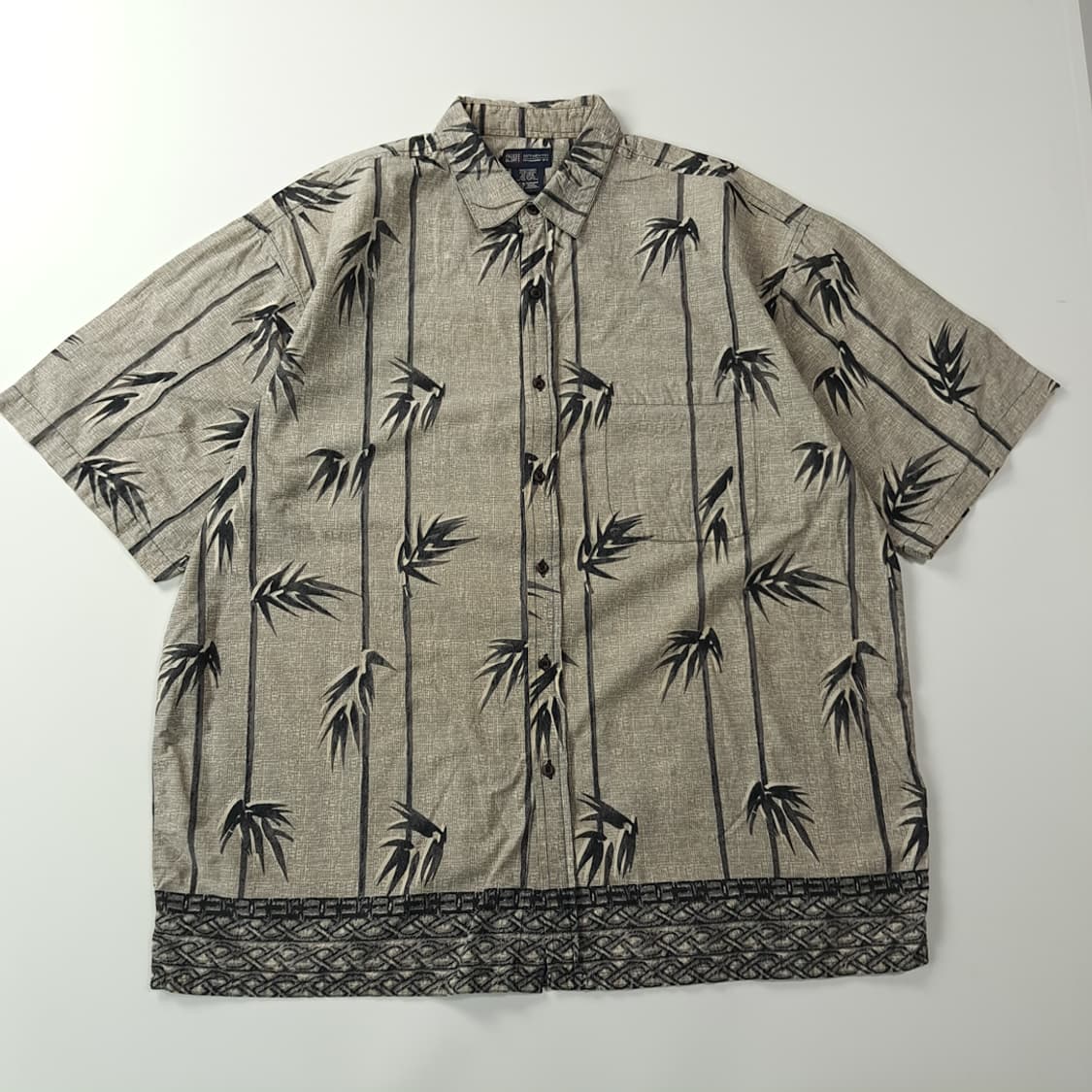 CJ002 XL 페이디드글로리 90s 뱀부 리조트 반팔 셔츠 남방 상품이미지1