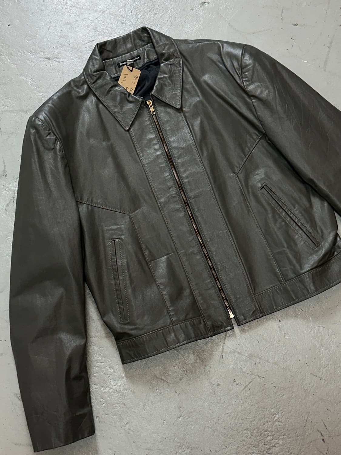 80's 시어스 크롭 레더자켓 빈티지 레더 자켓 상품이미지5