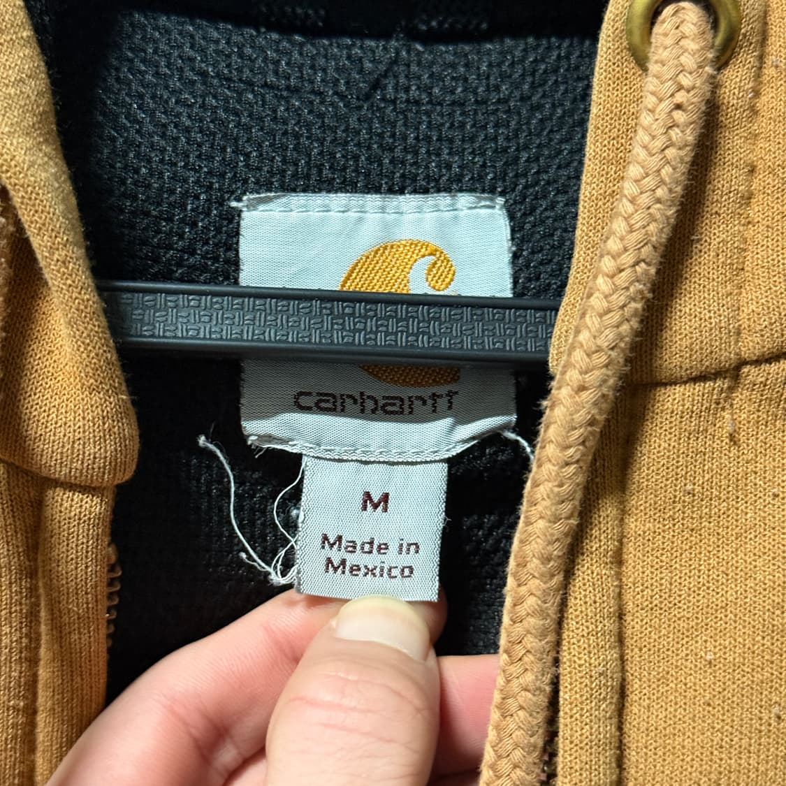 칼하트 레인디펜더 써멀 집업 후디 브라운 상품이미지7