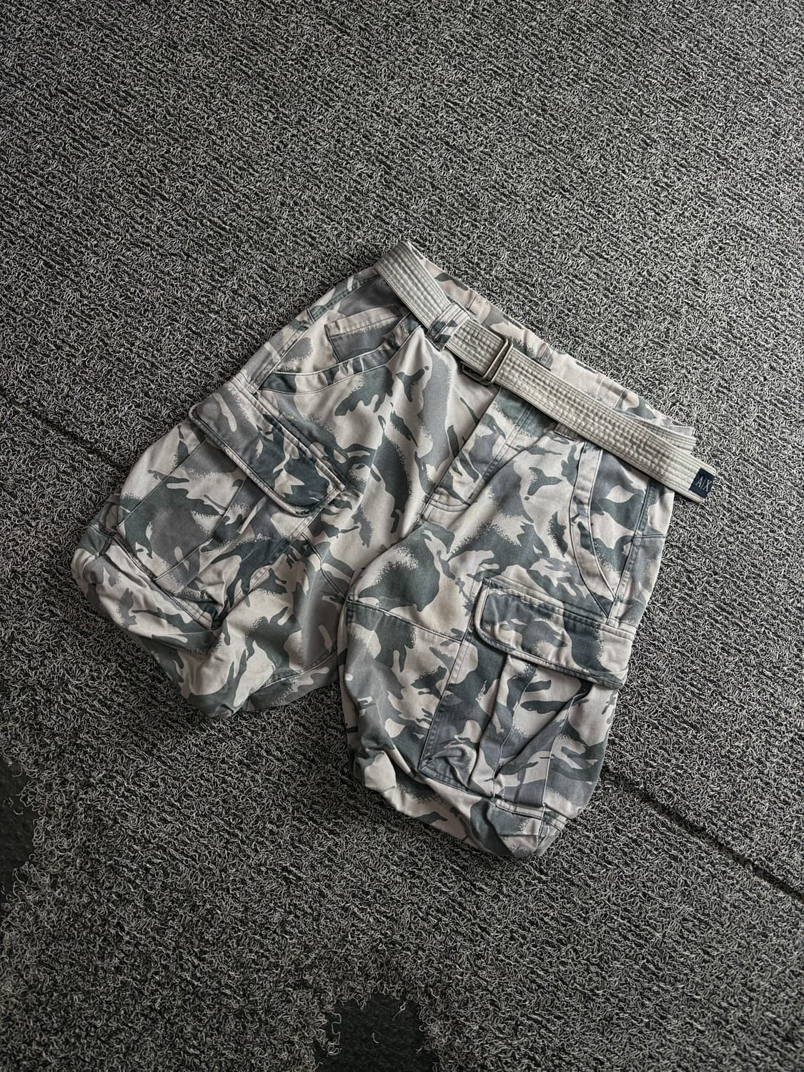 아르마니 아카이브 벨티드 카모플라쥬 카모 팬츠 3674 상품이미지1