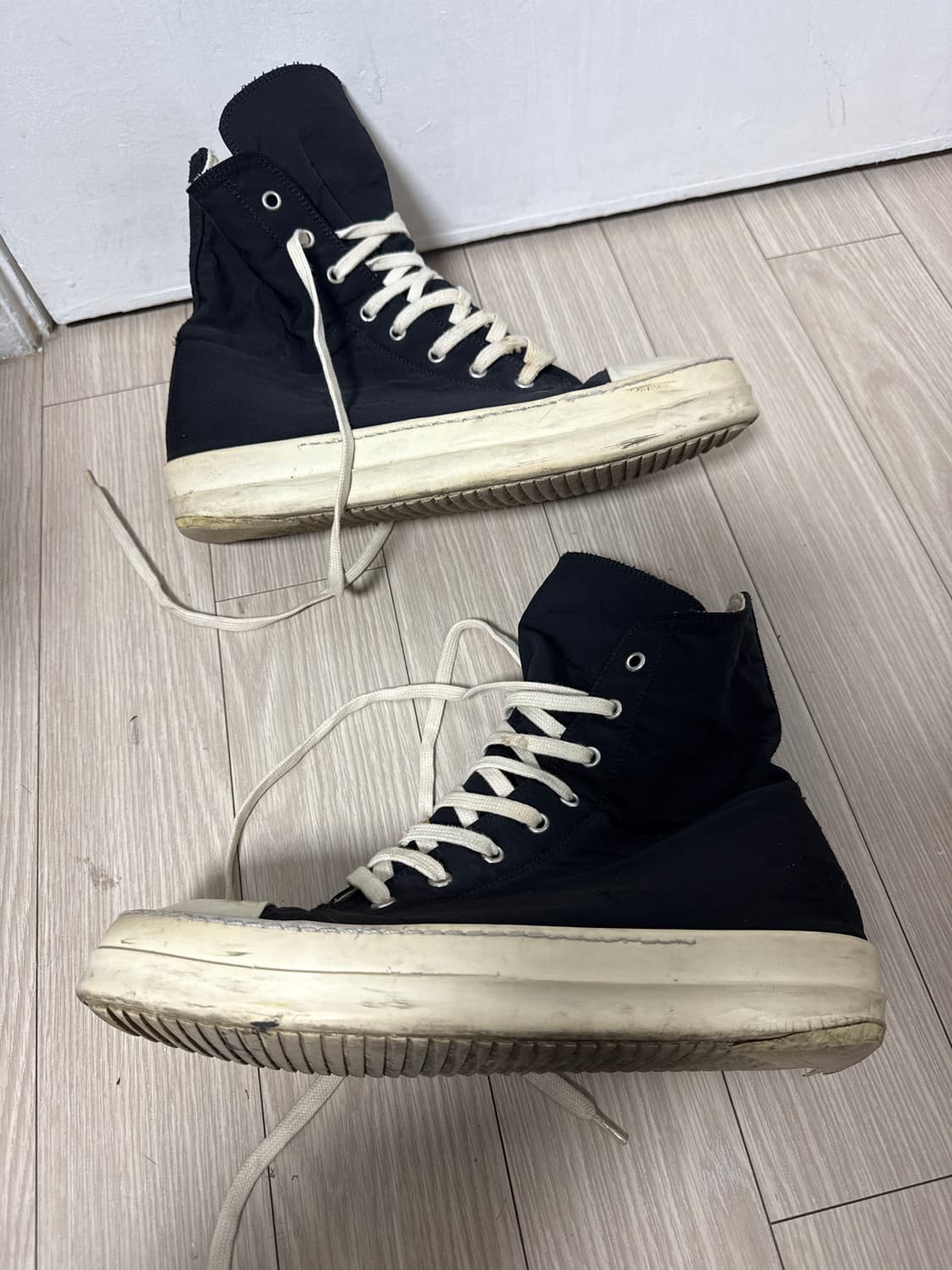 릭오웬스 다크쉐도우 레이스업 하이탑 상품이미지3