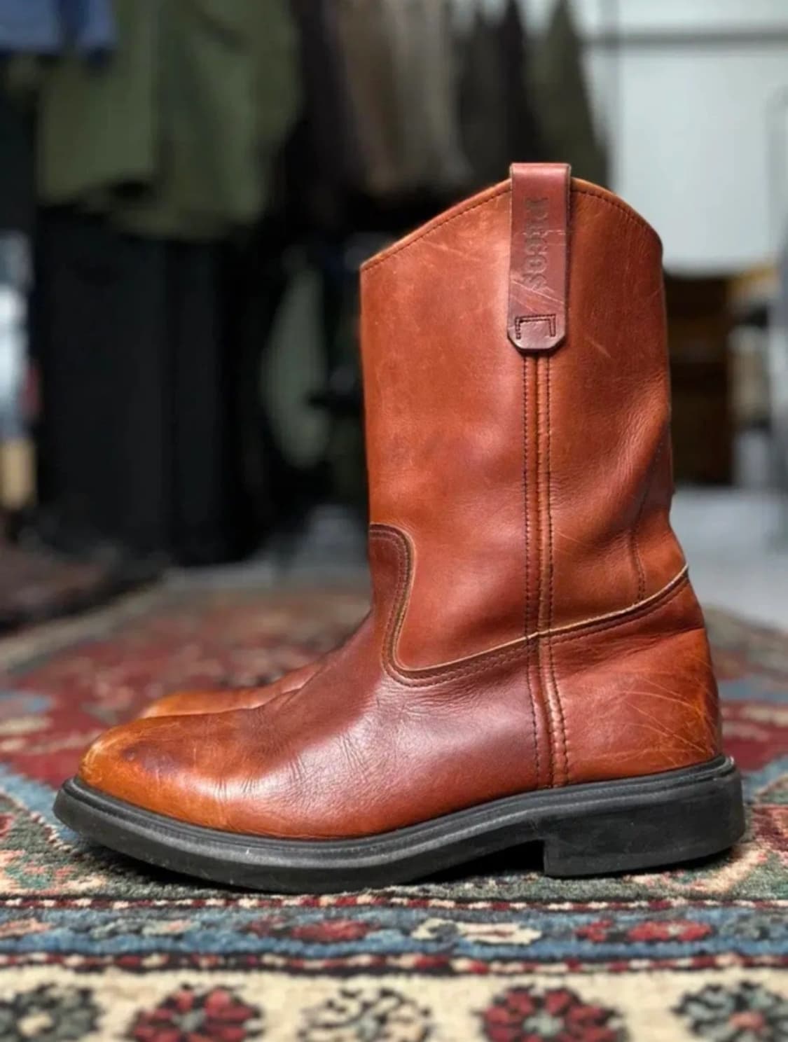 80's OG USA Made 레드윙 페코스 웨스턴 부츠 카우보이 부츠 상품이미지3