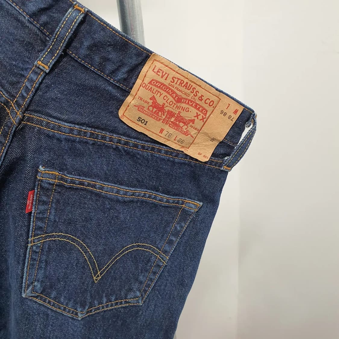00's 리바이스 501데님팬츠 코리아메이드 31x34 상품이미지4