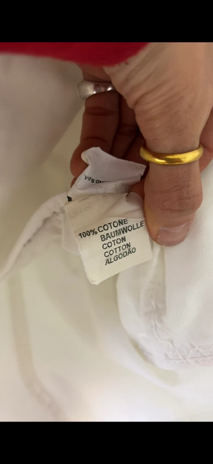 Valentino 화이트 면 자켓 55,66 정품 상품이미지5