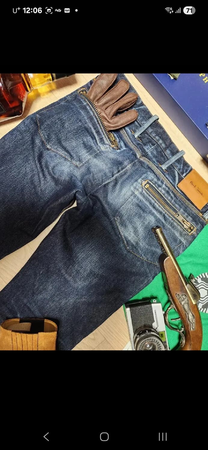 PAUL SMITH 짚 데님 청바지 팬츠 상품이미지7