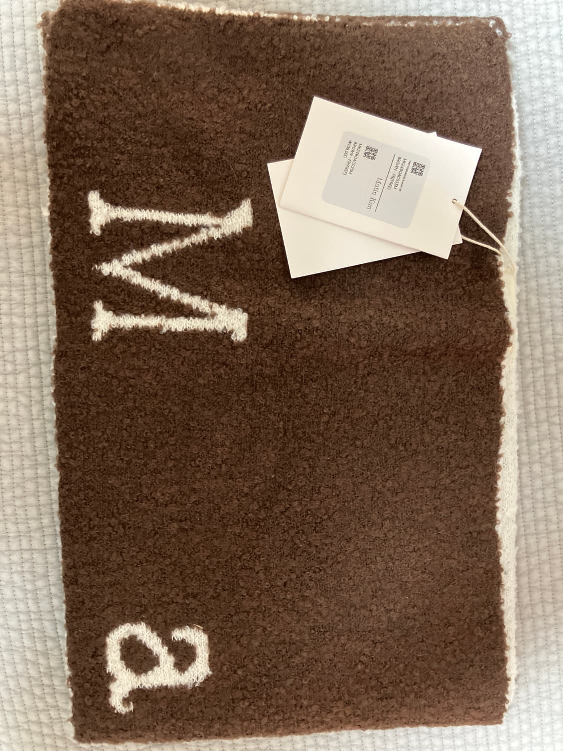 마뗑킴 부클레 머플러 브라운 상품이미지2