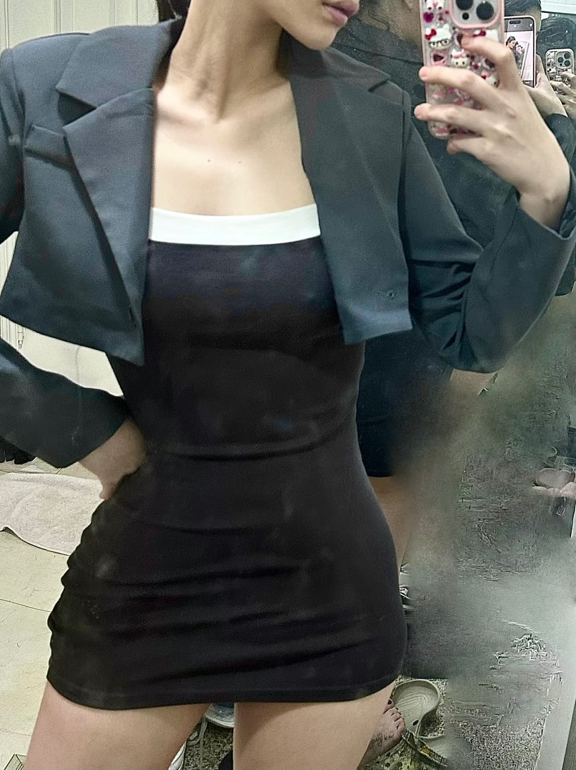 진그레이 키치 투피스 상품이미지1