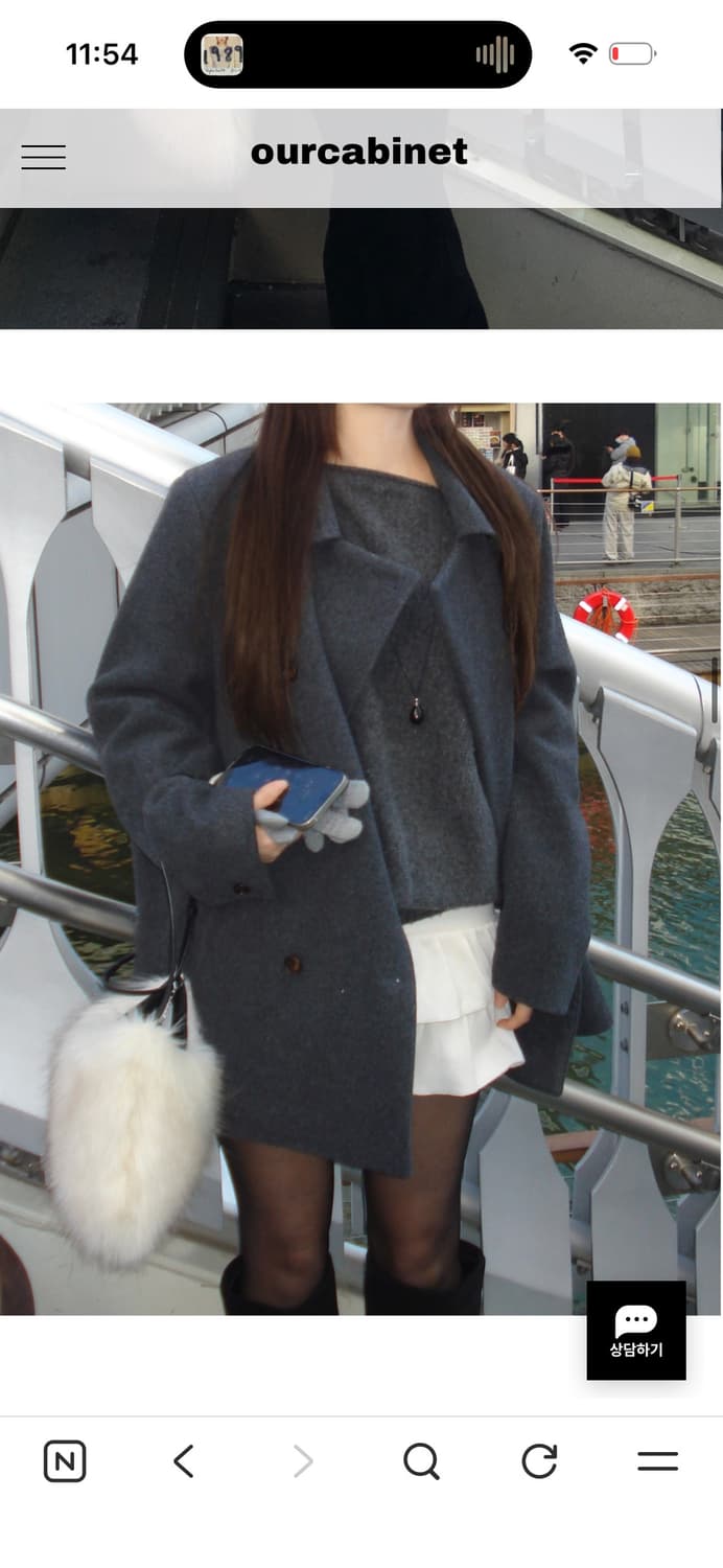 아워캐비넷 ourcabinet roma half coat 르미엘 코트 상품이미지1