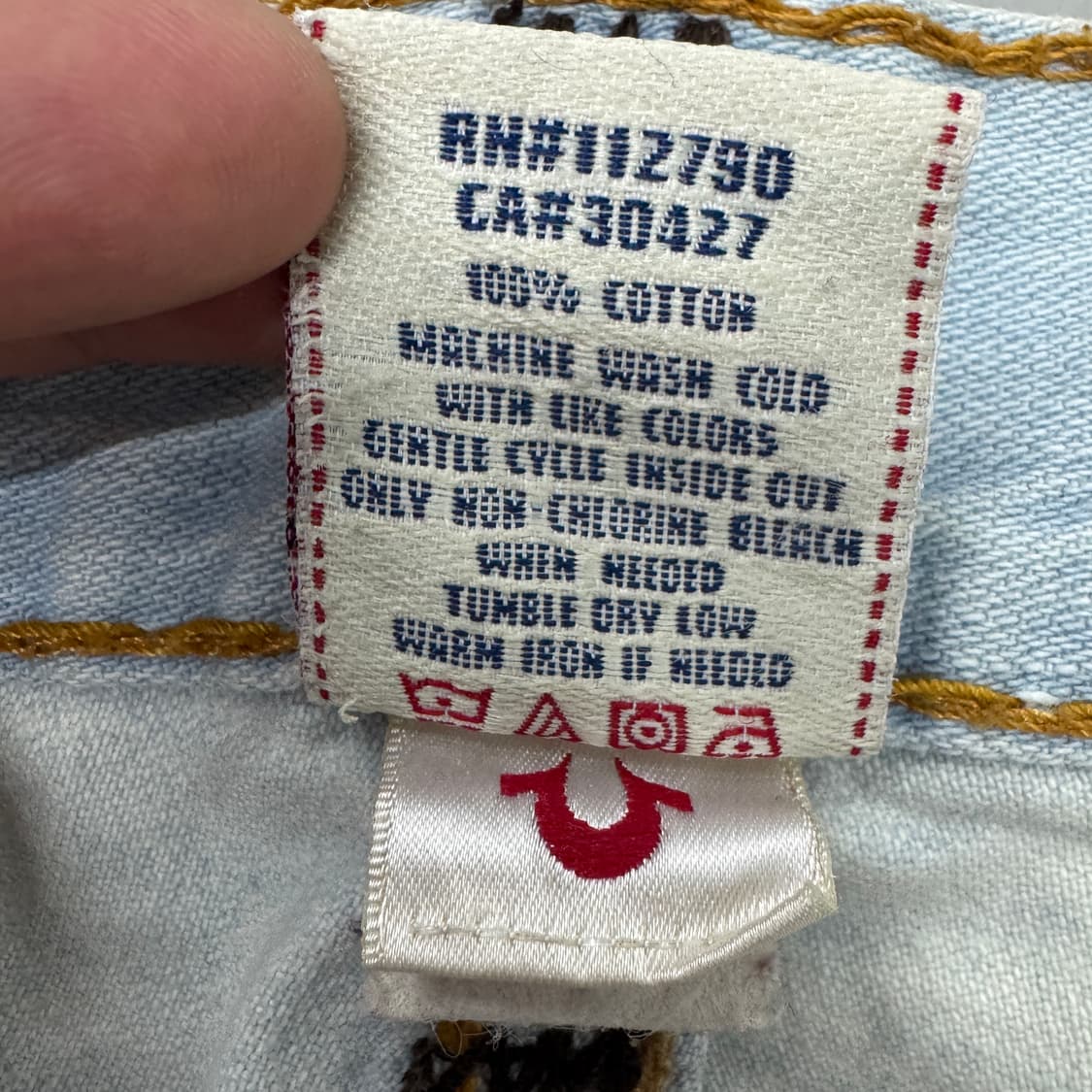 트루릴리전 Y2K 스티치 워싱 데님팬츠 상품이미지9