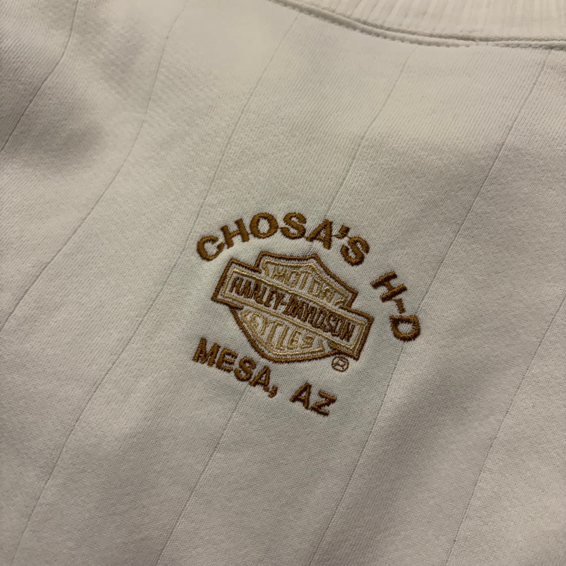 [M] 할리데이비슨 헨리넥 아이보리색 버튼 스웨트셔츠 C294 상품이미지8