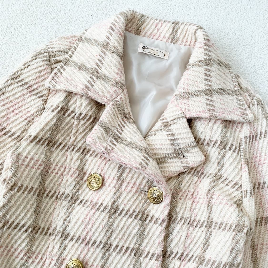 Liz lisa 고전 뮤트 딸기초코 울 숏 코트 상품이미지2