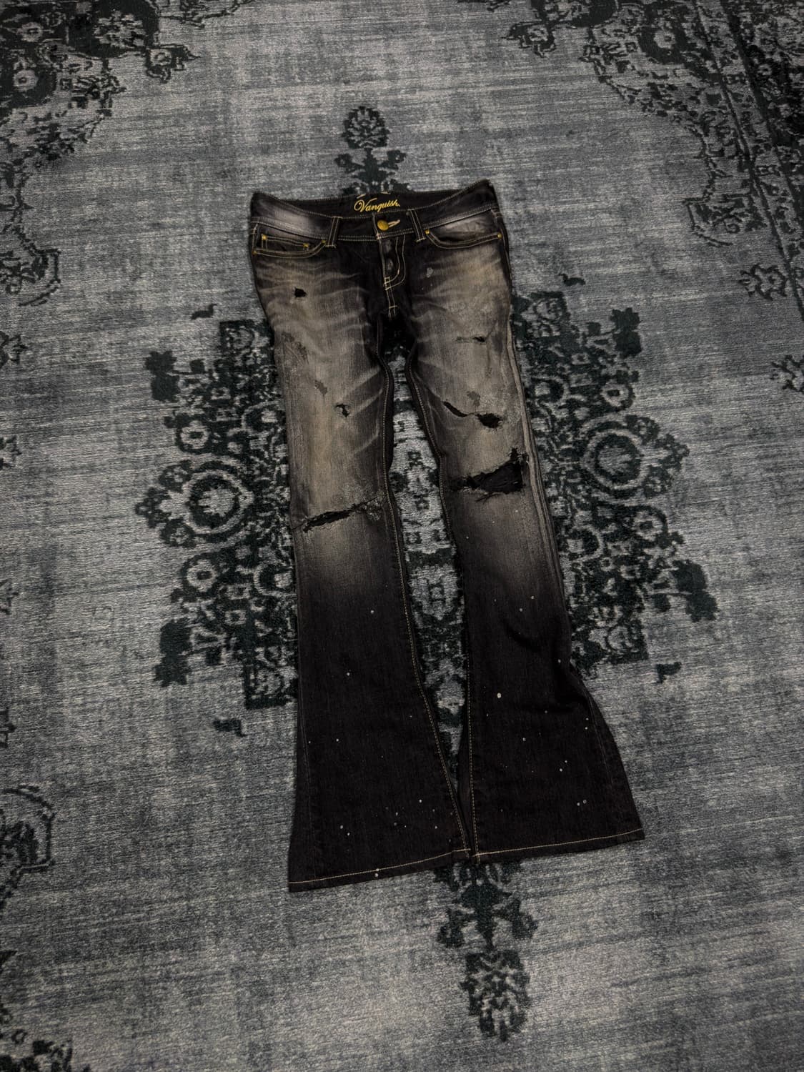 Vanquish 00s silver lame coating boots c 상품이미지1