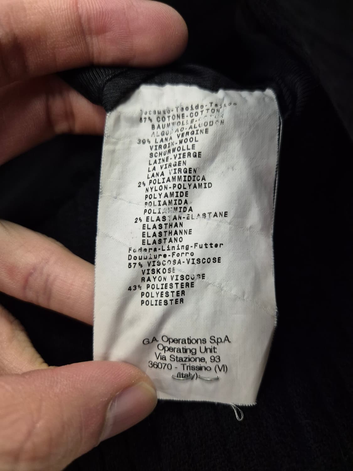 앰포리오 아르마니 검정 자켓 상품이미지6