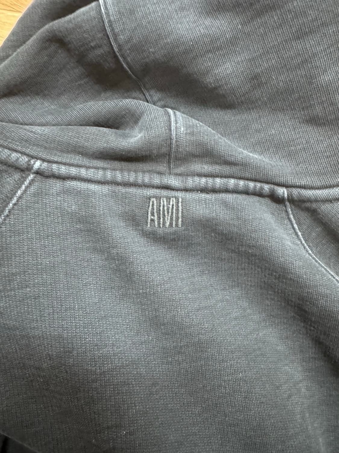 교환 아미 파리 프랑스 후드 스웨트셔츠 블랙 XL -> L 교환 상품이미지7