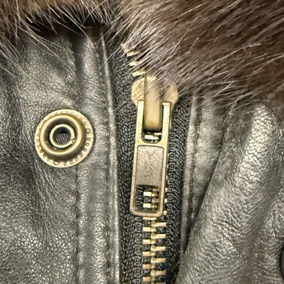 [정품/105] 블랙 가죽 점퍼 퍼 칼라 항공 스타일 b19 상품이미지7