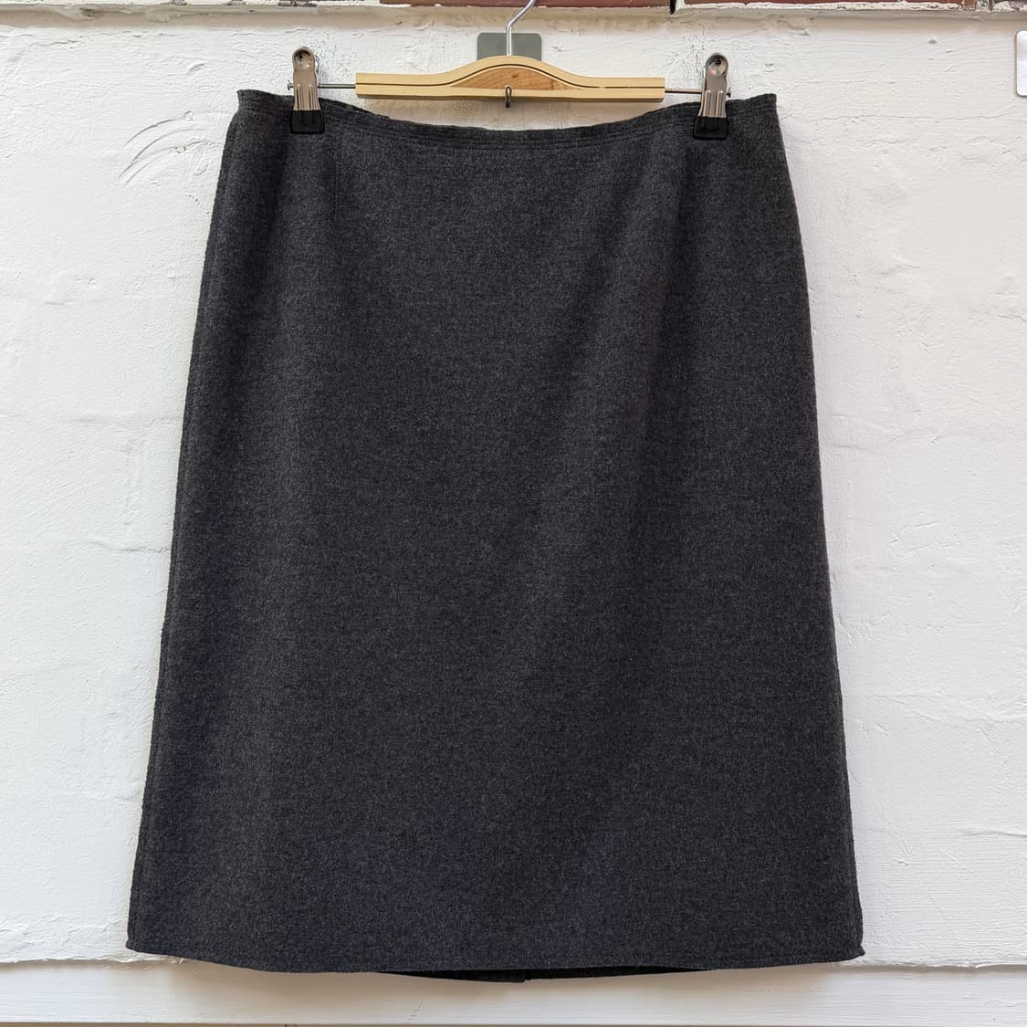 PRADA 프라다 그레이 울 스커트 40 상품이미지1