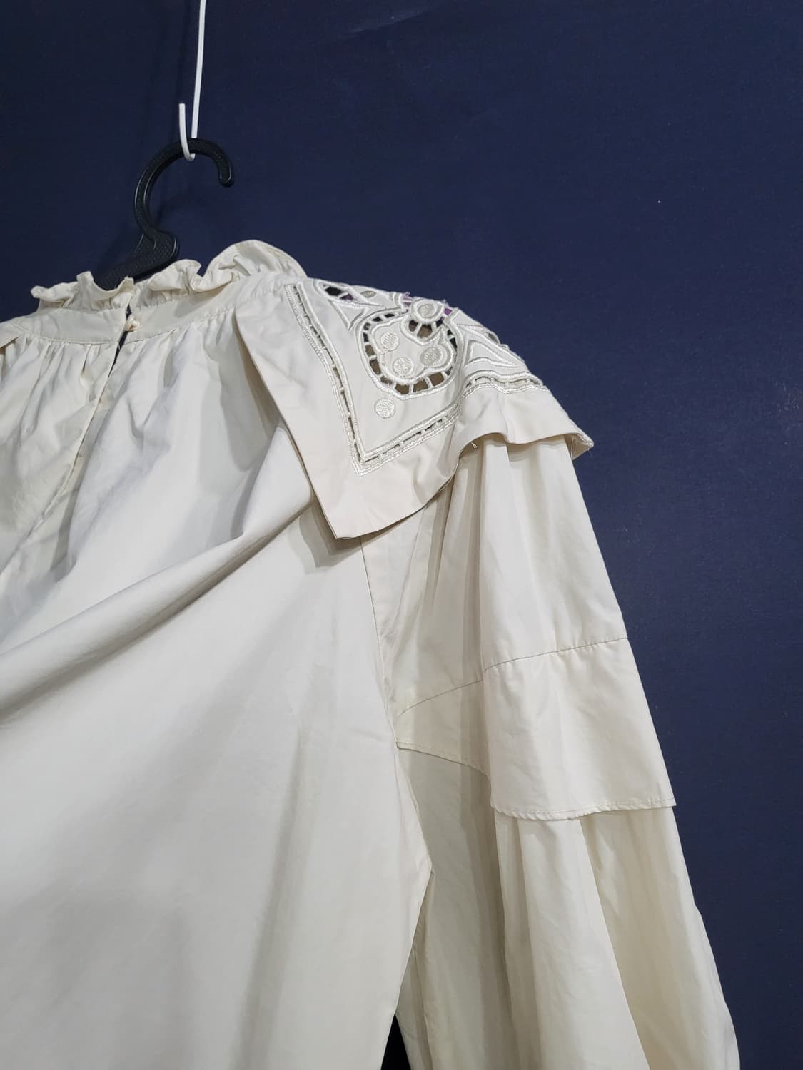 벌룬 코튼면 블라우스 상품이미지6