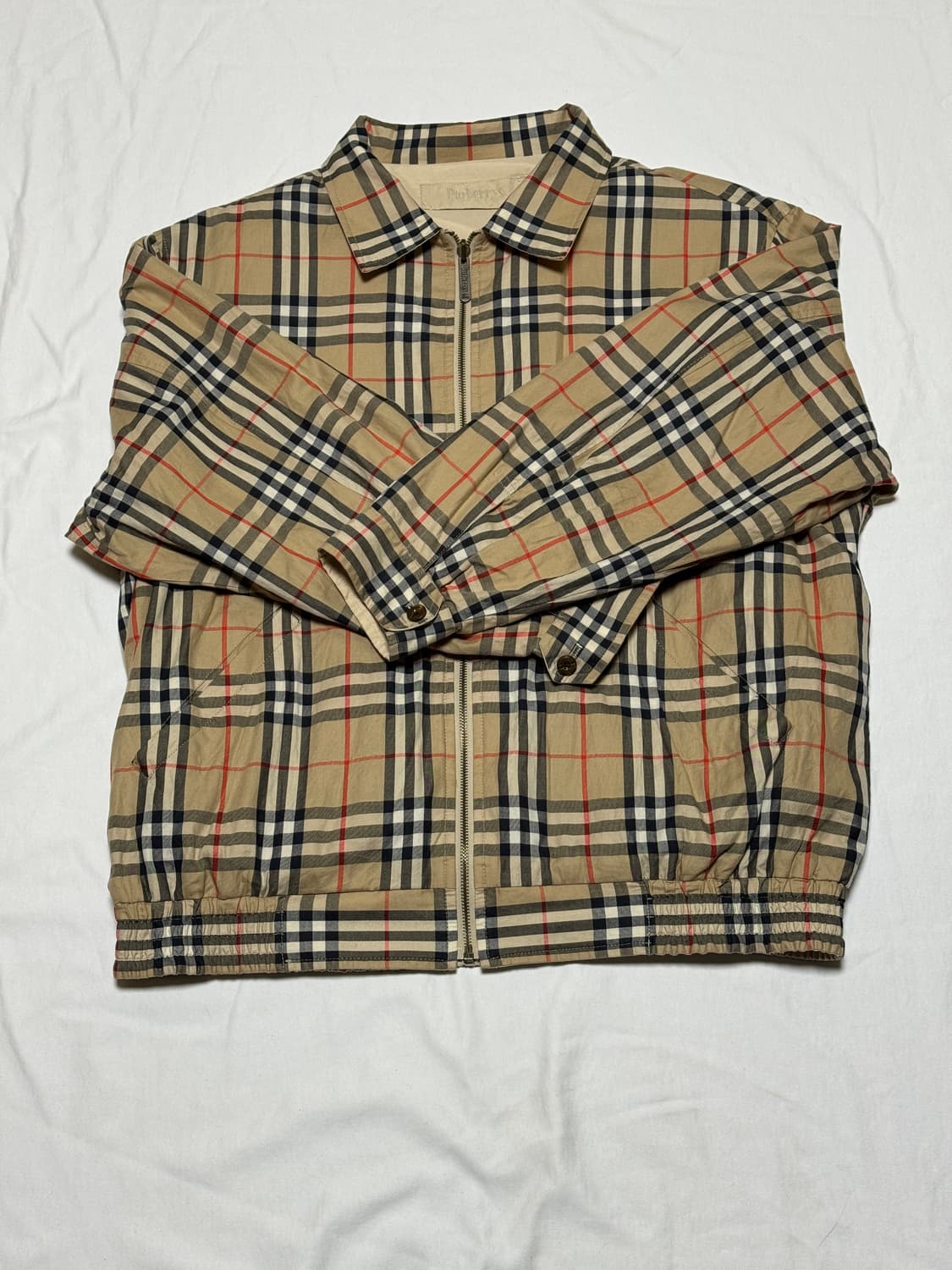 버버리(Burberry) 빈티지 리버시블 해링턴 자켓 상품이미지1