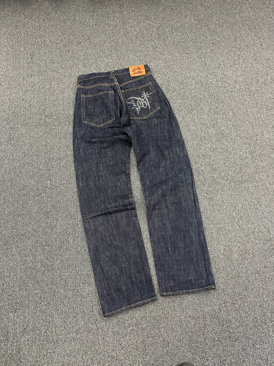 30) evisu x prohibit 셀비지 흑청 데님팬츠 상품이미지3