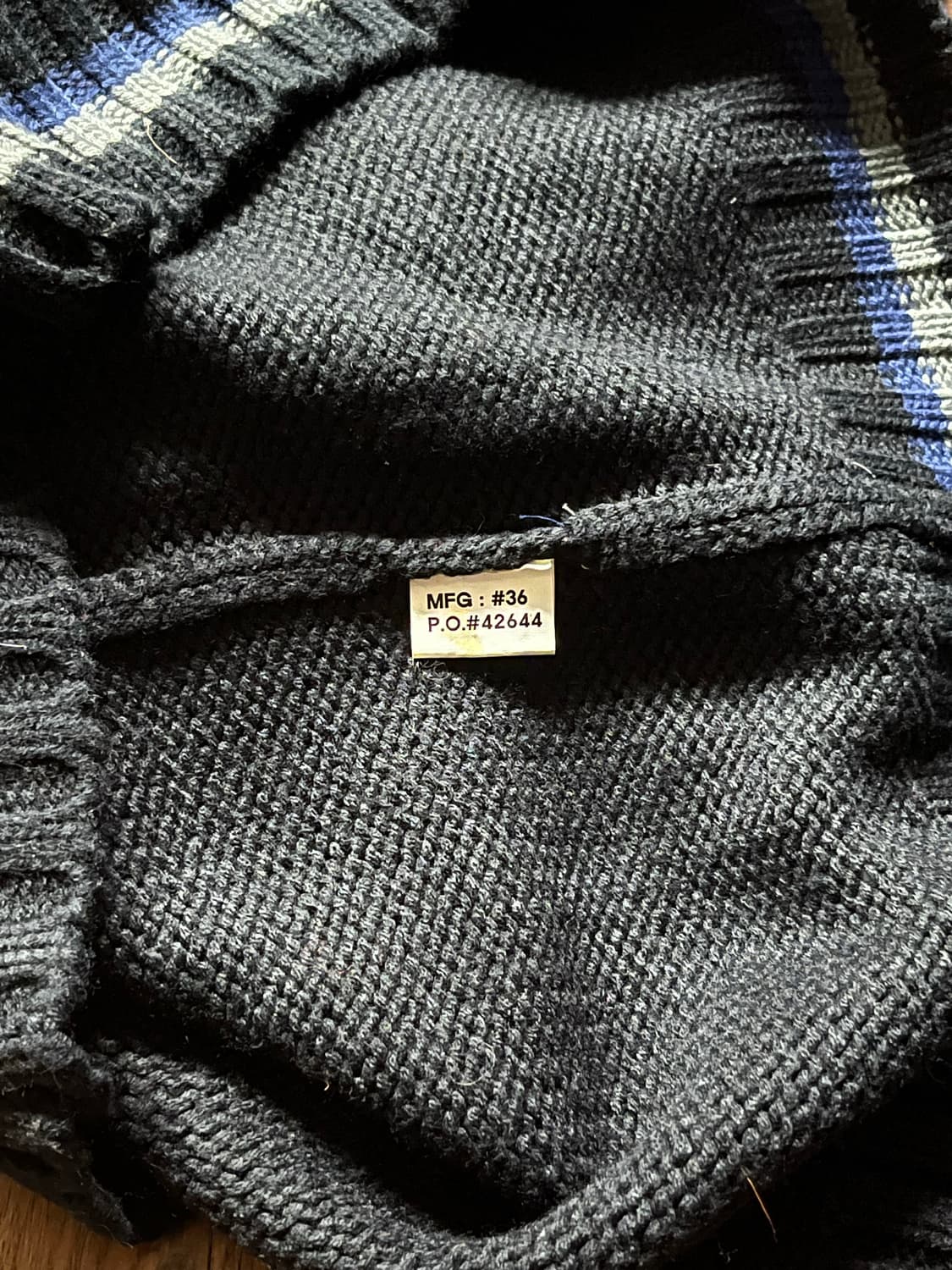 Avirex 아비렉스 배색 폴라 니트 상품이미지10