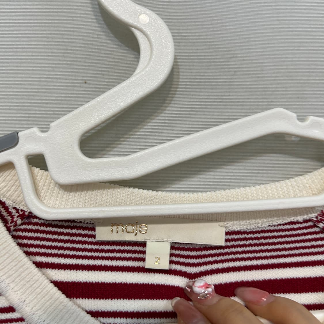 마쥬 플라워 자수 니트 2사이즈 새상품급  상품이미지2